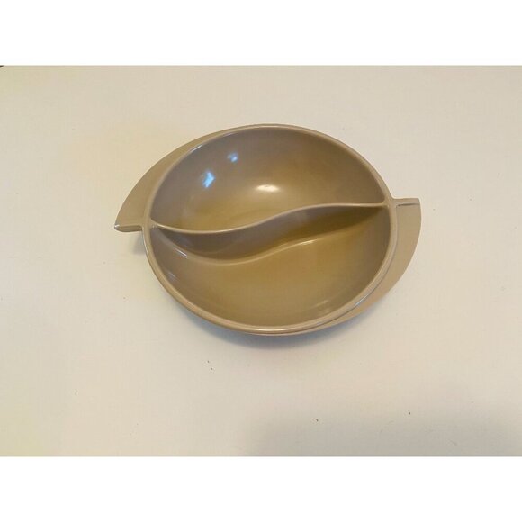 Vintage Boonton Gray Divided Serving Bowl, Melmac Vegetable Serving Bowl, Boonto - Picture 4 of 7